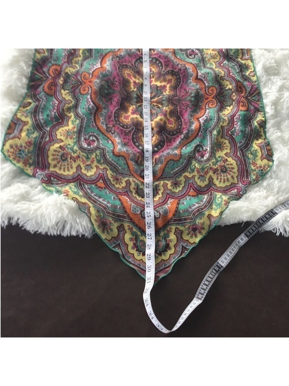 Becca by Rebecca Virtue Woman’s swimsuit coverup M/L Indian paisley print - Picture 9 of 14